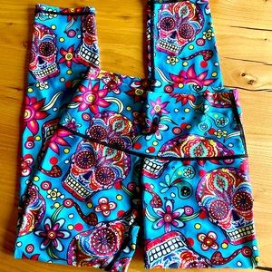 Yoga Democracy Skull Candy Yoga Leggings